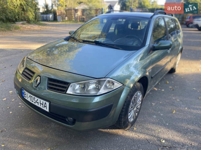 Зеленый Рено Меган, объемом двигателя 1.6 л и пробегом 220 тыс. км за 4300 $, фото 1 на Automoto.ua