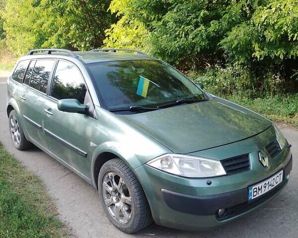 Зеленый Рено Меган, объемом двигателя 2 л и пробегом 230 тыс. км за 5000 $, фото 1 на Automoto.ua