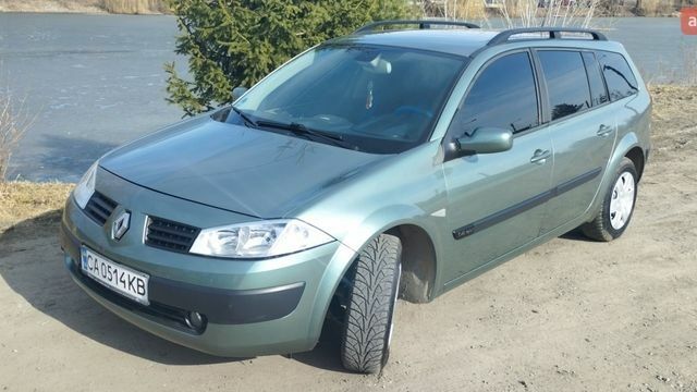 Зеленый Рено Меган, объемом двигателя 1.4 л и пробегом 213 тыс. км за 4650 $, фото 1 на Automoto.ua