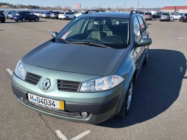 Зеленый Рено Меган, объемом двигателя 1.6 л и пробегом 149 тыс. км за 6000 $, фото 1 на Automoto.ua