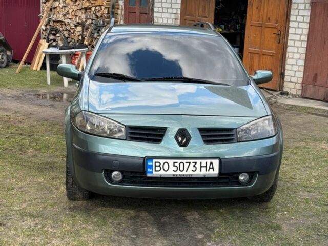Зеленый Рено Меган, объемом двигателя 1.6 л и пробегом 282 тыс. км за 3650 $, фото 1 на Automoto.ua