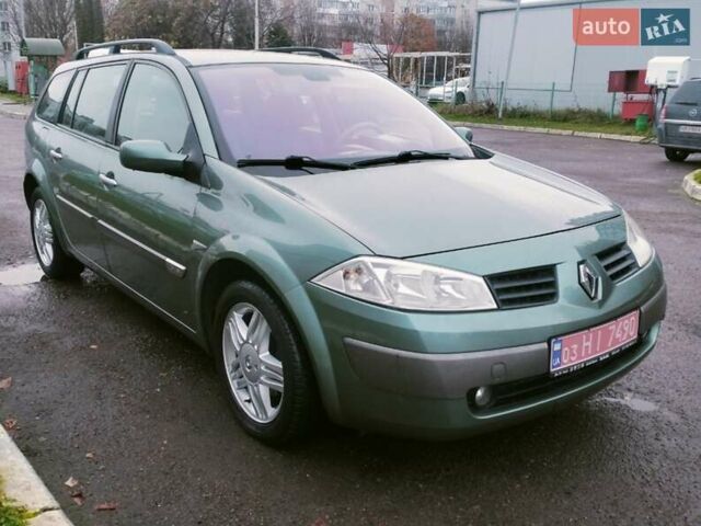 Зелений Рено Меган, об'ємом двигуна 1.6 л та пробігом 203 тис. км за 4000 $, фото 1 на Automoto.ua
