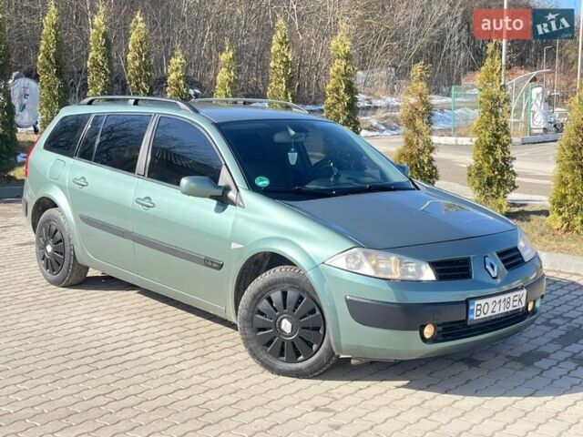 Зеленый Рено Меган, объемом двигателя 1.6 л и пробегом 255 тыс. км за 3999 $, фото 1 на Automoto.ua