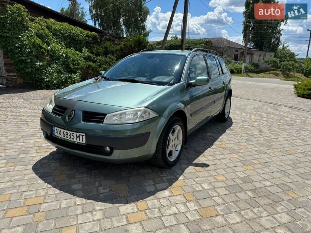 Зелений Рено Меган, об'ємом двигуна 1.6 л та пробігом 194 тис. км за 4800 $, фото 1 на Automoto.ua