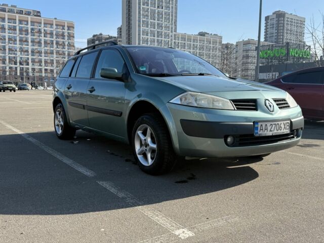 Зеленый Рено Меган, объемом двигателя 1.6 л и пробегом 267 тыс. км за 4400 $, фото 1 на Automoto.ua