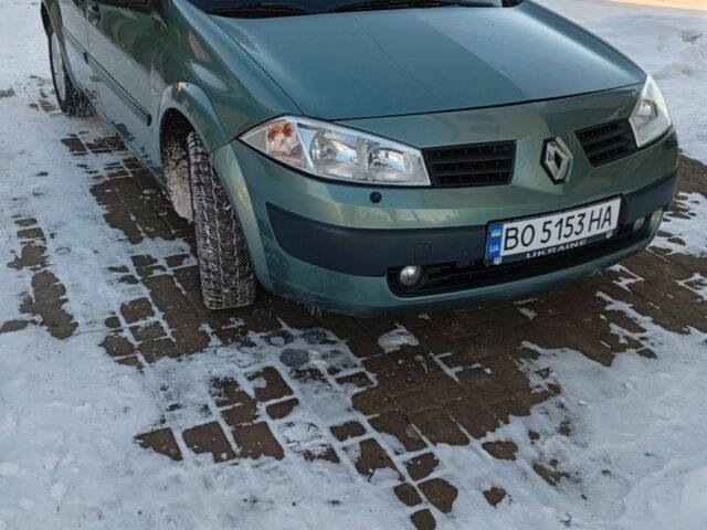 Зеленый Рено Меган, объемом двигателя 1.6 л и пробегом 238 тыс. км за 4300 $, фото 1 на Automoto.ua