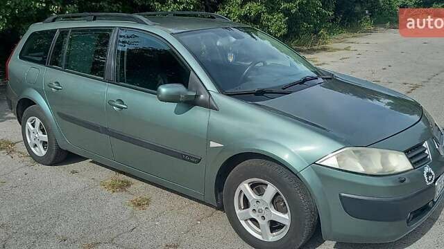 Зеленый Рено Меган, объемом двигателя 1.6 л и пробегом 247 тыс. км за 4900 $, фото 1 на Automoto.ua