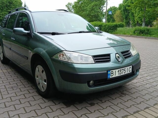 Зелений Рено Меган, об'ємом двигуна 1.6 л та пробігом 236 тис. км за 5250 $, фото 1 на Automoto.ua