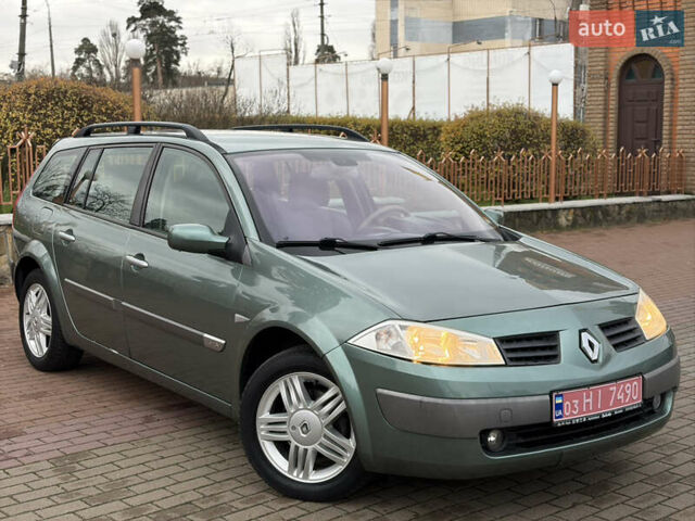 Зелений Рено Меган, об'ємом двигуна 1.6 л та пробігом 170 тис. км за 4999 $, фото 1 на Automoto.ua