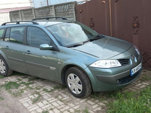 Зеленый Рено Меган, объемом двигателя 1.6 л и пробегом 216 тыс. км за 5150 $, фото 1 на Automoto.ua