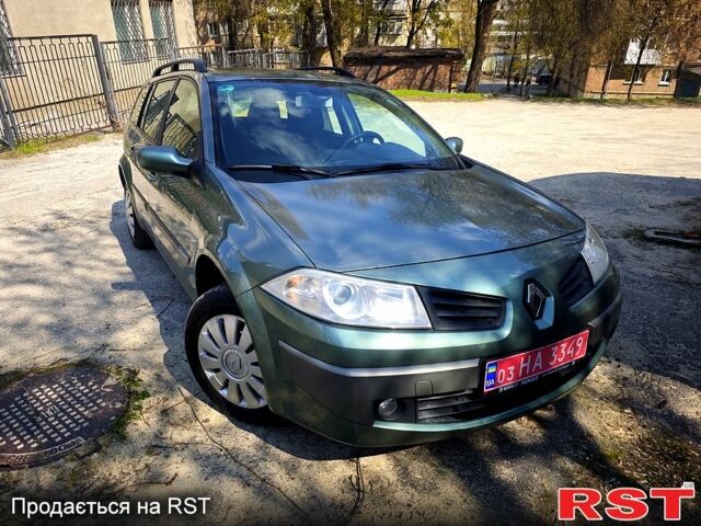 Зеленый Рено Меган, объемом двигателя 16 л и пробегом 180 тыс. км за 5450 $, фото 1 на Automoto.ua
