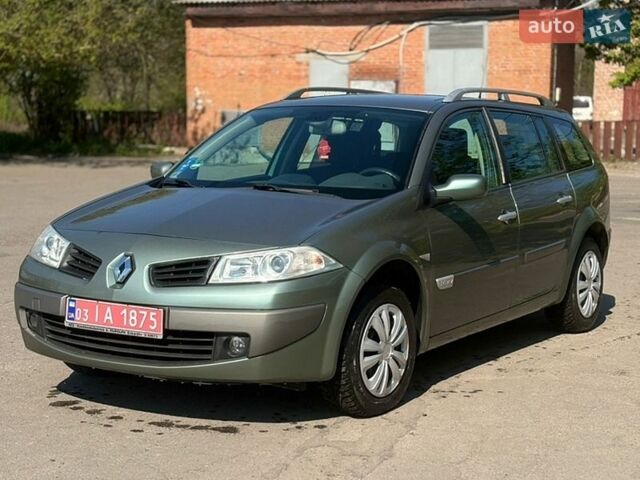 Зеленый Рено Меган, объемом двигателя 1.6 л и пробегом 145 тыс. км за 5300 $, фото 1 на Automoto.ua