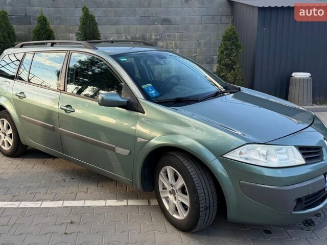 Зеленый Рено Меган, объемом двигателя 1.6 л и пробегом 155 тыс. км за 4600 $, фото 1 на Automoto.ua
