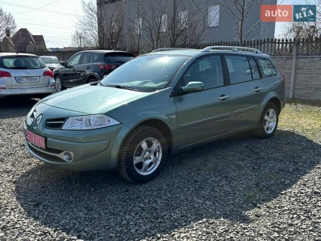 Зеленый Рено Меган, объемом двигателя 1.6 л и пробегом 132 тыс. км за 5750 $, фото 1 на Automoto.ua