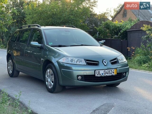 Зелений Рено Меган, об'ємом двигуна 1.6 л та пробігом 159 тис. км за 6800 $, фото 1 на Automoto.ua