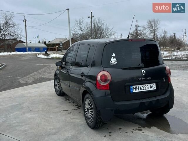 Черный Рено Модус, объемом двигателя 1.39 л и пробегом 230 тыс. км за 3000 $, фото 1 на Automoto.ua