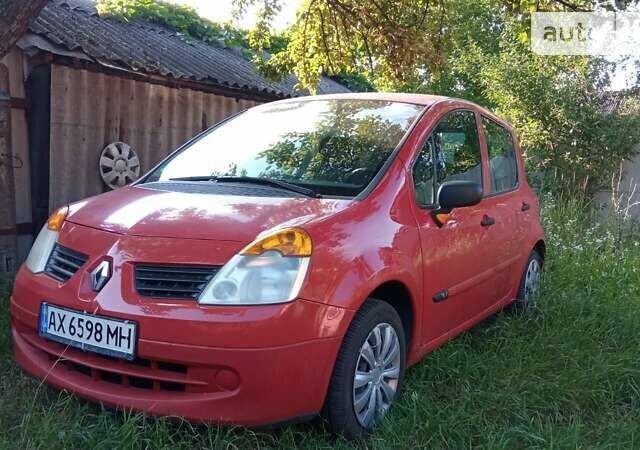 Красный Рено Модус, объемом двигателя 1.2 л и пробегом 180 тыс. км за 4500 $, фото 1 на Automoto.ua