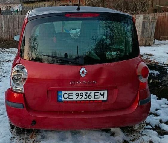 Червоний Рено Модус, об'ємом двигуна 1.6 л та пробігом 200 тис. км за 1600 $, фото 1 на Automoto.ua