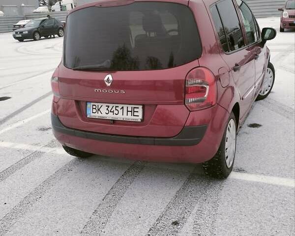 Червоний Рено Модус, об'ємом двигуна 1.46 л та пробігом 216 тис. км за 5100 $, фото 1 на Automoto.ua