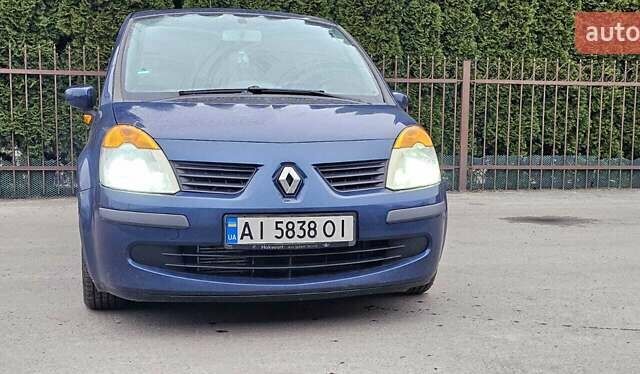 Синий Рено Модус, объемом двигателя 1.46 л и пробегом 230 тыс. км за 4200 $, фото 1 на Automoto.ua