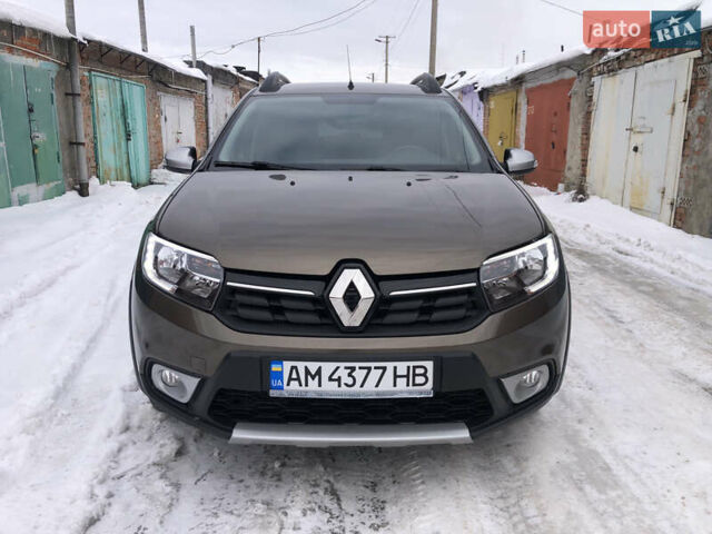 Коричневый Рено Сандеро СтэпВэй, объемом двигателя 1.46 л и пробегом 78 тыс. км за 11999 $, фото 1 на Automoto.ua