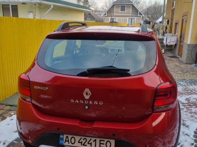 Червоний Рено Сандеро СтепВей, об'ємом двигуна 1.46 л та пробігом 60 тис. км за 12000 $, фото 1 на Automoto.ua