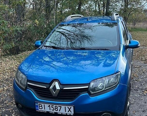 Синий Рено Сандеро СтэпВэй, объемом двигателя 1.5 л и пробегом 185 тыс. км за 6800 $, фото 1 на Automoto.ua