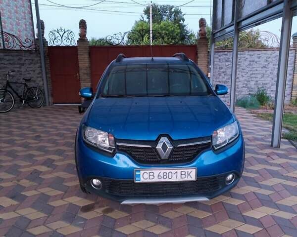 Синий Рено Сандеро СтэпВэй, объемом двигателя 1.46 л и пробегом 110 тыс. км за 9700 $, фото 1 на Automoto.ua