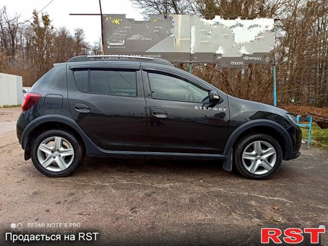 Черный Рено Сандеро, объемом двигателя 1.6 л и пробегом 48 тыс. км за 8200 $, фото 1 на Automoto.ua