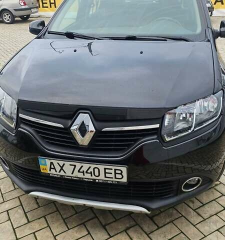 Черный Рено Сандеро, объемом двигателя 1.6 л и пробегом 160 тыс. км за 9000 $, фото 1 на Automoto.ua