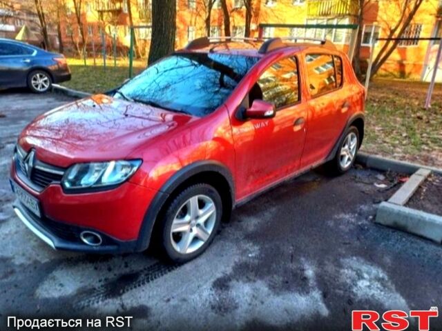 Красный Рено Сандеро, объемом двигателя 1.5 л и пробегом 146 тыс. км за 9500 $, фото 1 на Automoto.ua