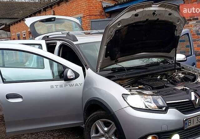 Серый Рено Сандеро, объемом двигателя 1.6 л и пробегом 114 тыс. км за 7850 $, фото 1 на Automoto.ua