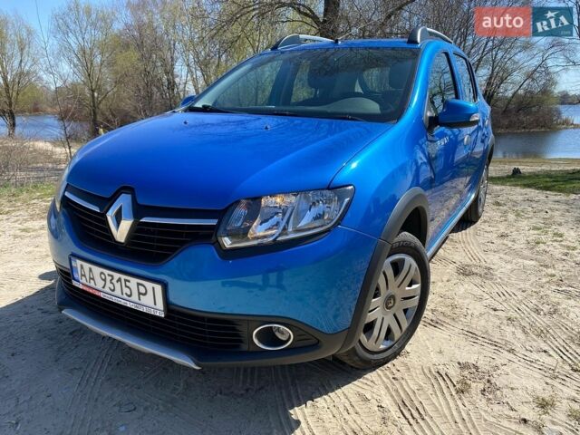 Синий Рено Сандеро, объемом двигателя 1.46 л и пробегом 79 тыс. км за 9300 $, фото 1 на Automoto.ua