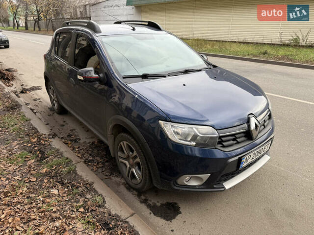 Синий Рено Сандеро, объемом двигателя 0.9 л и пробегом 75 тыс. км за 9900 $, фото 1 на Automoto.ua