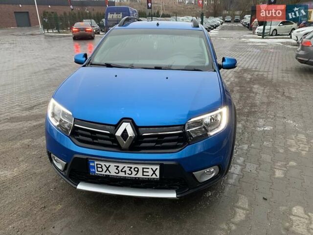 Синий Рено Сандеро, объемом двигателя 0.9 л и пробегом 59 тыс. км за 9999 $, фото 1 на Automoto.ua