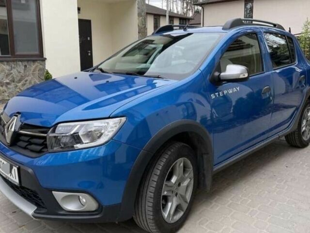 Синий Рено Сандеро, объемом двигателя 1 л и пробегом 75 тыс. км за 10000 $, фото 1 на Automoto.ua