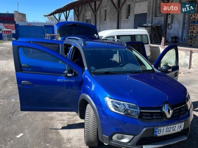 Синий Рено Сандеро, объемом двигателя 0.9 л и пробегом 40 тыс. км за 11200 $, фото 1 на Automoto.ua