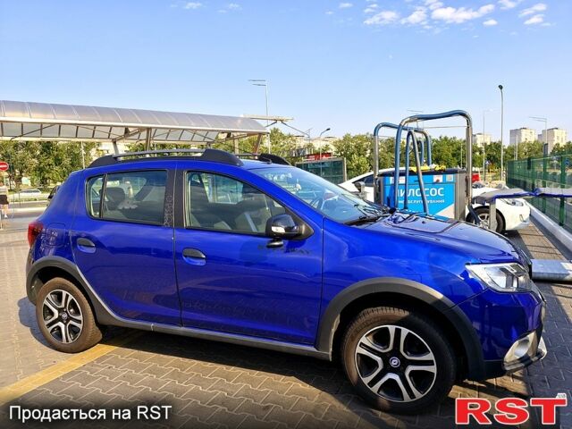 Синий Рено Сандеро, объемом двигателя 0.9 л и пробегом 58 тыс. км за 12000 $, фото 1 на Automoto.ua