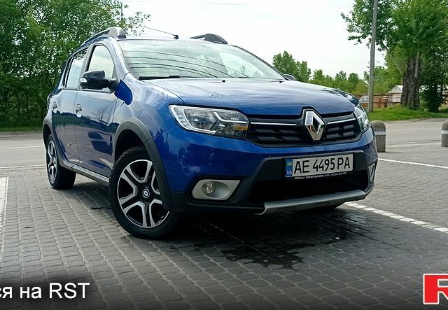 Синий Рено Сандеро, объемом двигателя 0.9 л и пробегом 78 тыс. км за 11000 $, фото 1 на Automoto.ua
