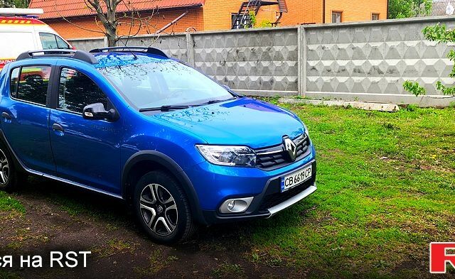 Синий Рено Сандеро, объемом двигателя 0.9 л и пробегом 35 тыс. км за 11000 $, фото 1 на Automoto.ua