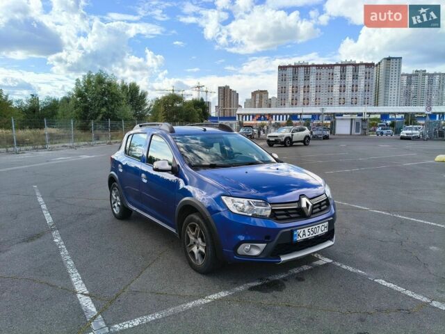 Синий Рено Сандеро, объемом двигателя 0.9 л и пробегом 110 тыс. км за 11500 $, фото 1 на Automoto.ua
