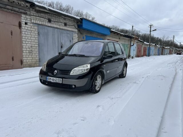Черный Рено Сценик II, объемом двигателя 1.6 л и пробегом 160 тыс. км за 4200 $, фото 1 на Automoto.ua