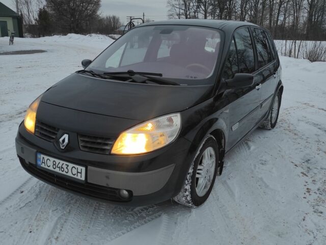 Черный Рено Сценик II, объемом двигателя 1.9 л и пробегом 312 тыс. км за 3850 $, фото 1 на Automoto.ua