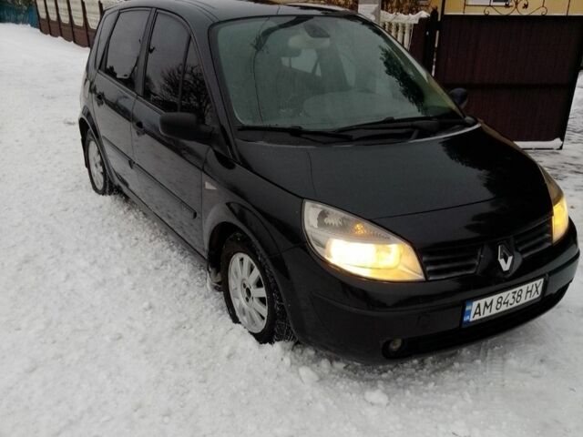 Чорний Рено Сценік II, об'ємом двигуна 1.6 л та пробігом 210 тис. км за 4300 $, фото 1 на Automoto.ua