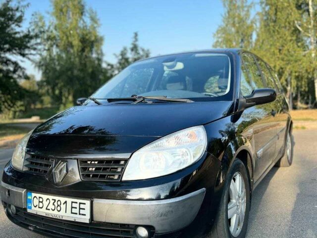 Черный Рено Сценик II, объемом двигателя 1.9 л и пробегом 320 тыс. км за 4300 $, фото 1 на Automoto.ua