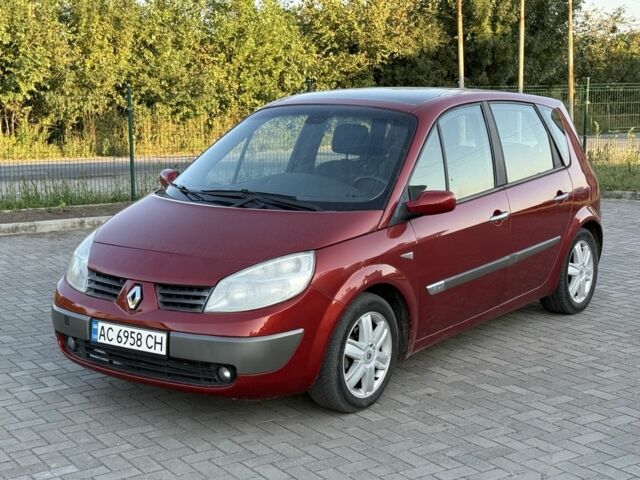 Красный Рено Сценик II, объемом двигателя 1.6 л и пробегом 258 тыс. км за 3450 $, фото 1 на Automoto.ua