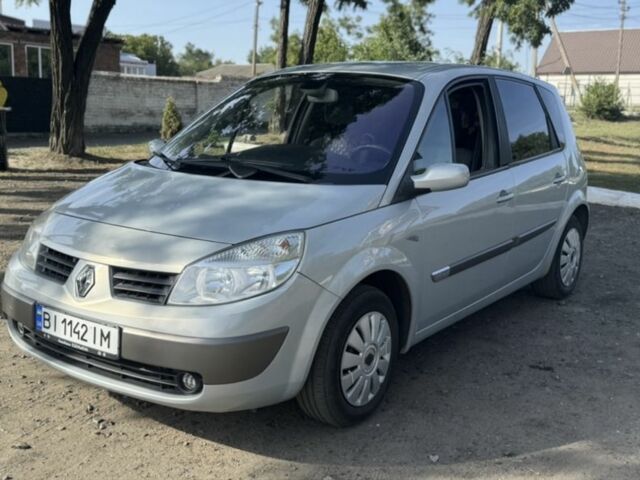 Сірий Рено Сценік II, об'ємом двигуна 1.6 л та пробігом 220 тис. км за 4899 $, фото 1 на Automoto.ua