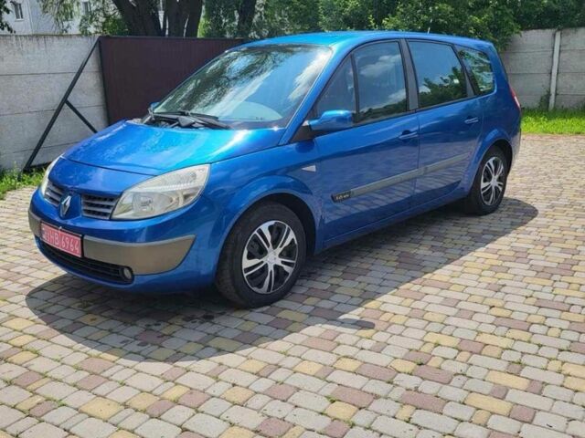 Синий Рено Сценик II, объемом двигателя 1.6 л и пробегом 197 тыс. км за 4550 $, фото 1 на Automoto.ua