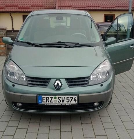 Зелений Рено Сценік II, об'ємом двигуна 1.6 л та пробігом 220 тис. км за 4800 $, фото 1 на Automoto.ua