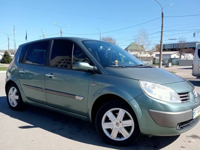 Зеленый Рено Сценик II, объемом двигателя 1.6 л и пробегом 280 тыс. км за 5195 $, фото 1 на Automoto.ua